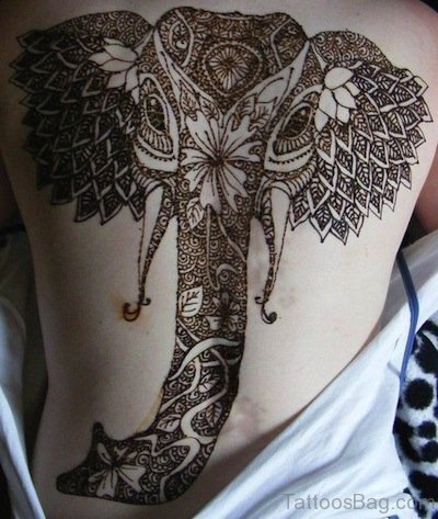 Henna Elephant Tattoo