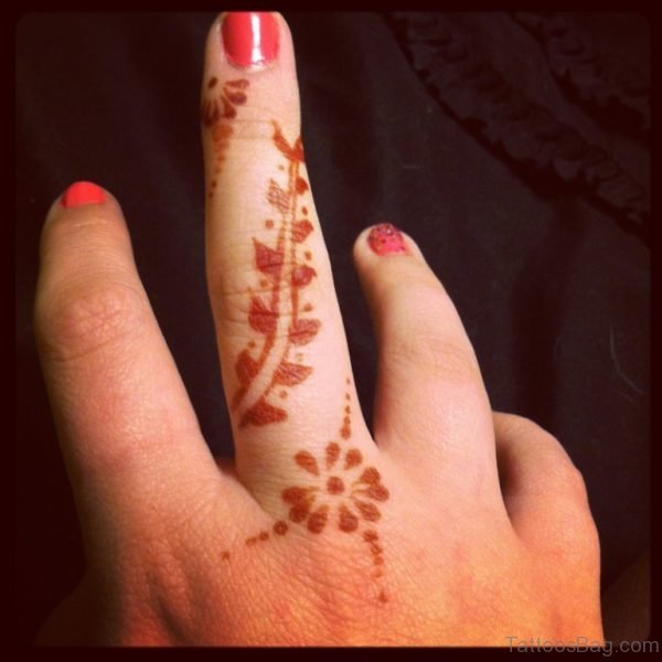 Henna Flower Tattoo
