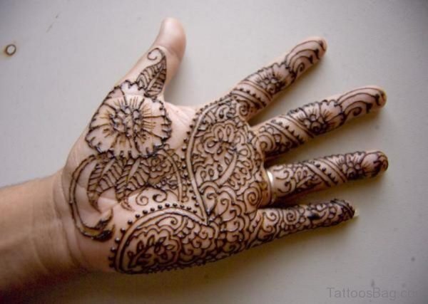 Henna Flower Tattoo