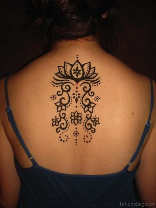 Henna Lotus Flower Tattoo