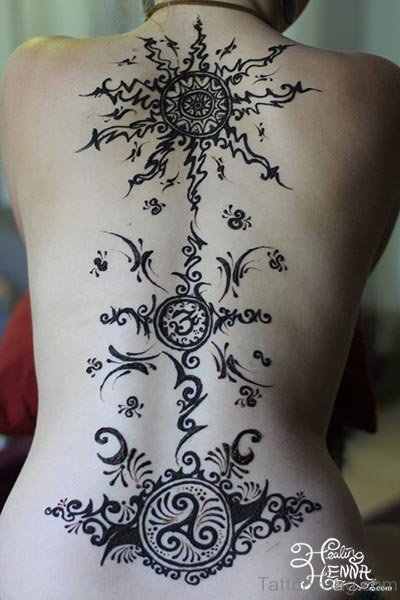 Henna Tattoo On Back