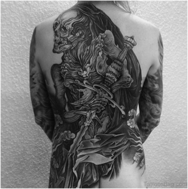 Impressive Horror Tattoo Design