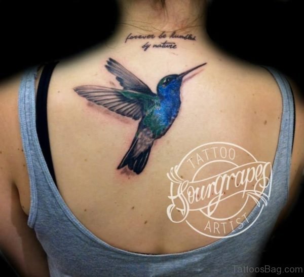 Impressive Hummingbird Tattoo