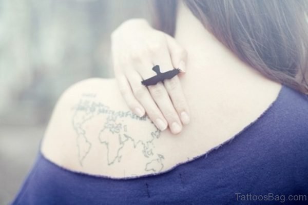 Impressive Map Tattoo