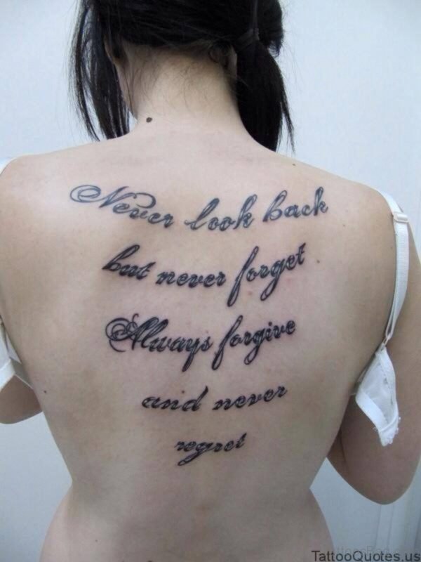 Impressive Quotes Tattoo