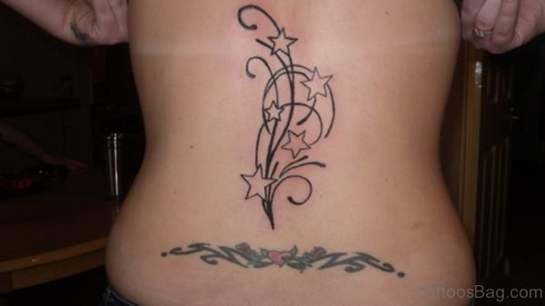 Impressive Stars Vines Tattoo
