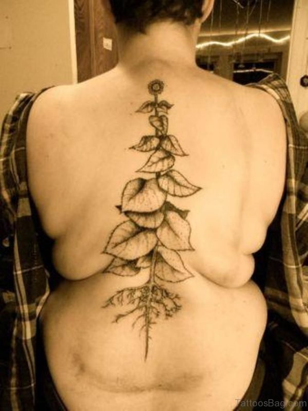 Impressive Sunflower Tattoo