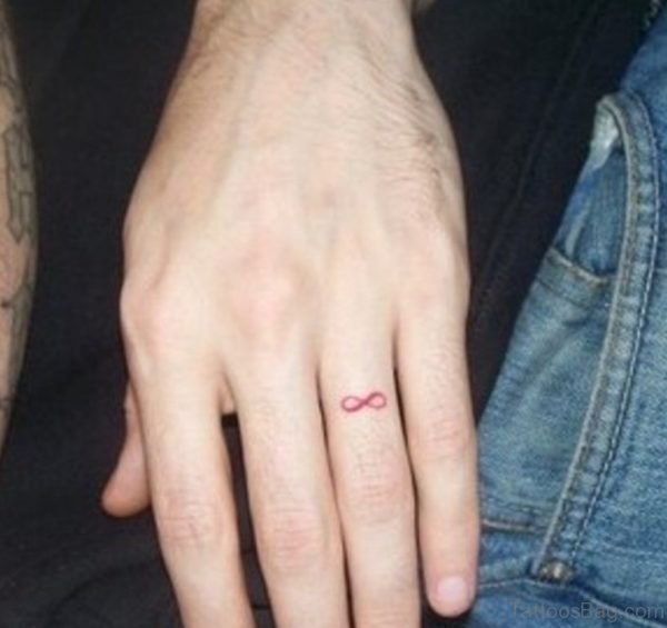 Infinity Tattoo On Ring Finger