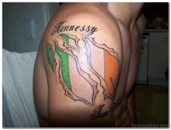Irish Flag Tattoo