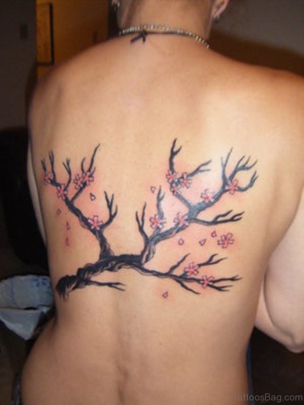 Japanese Cherry Blossom Tattoo Design