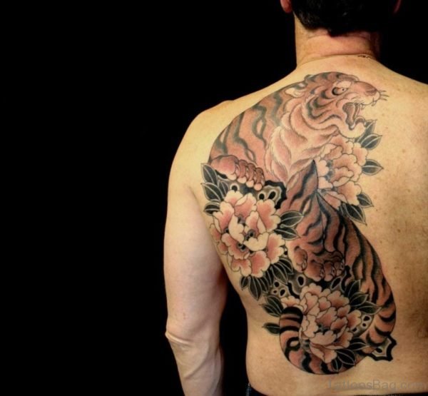 Japanese Tiger Tattoo On Back