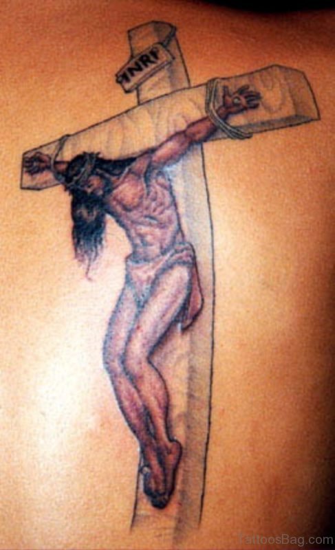 Jesus And Cross Tattoo