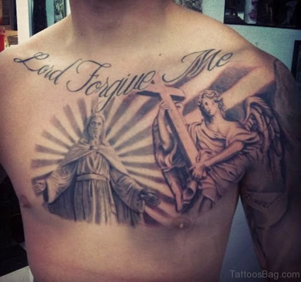 Jesus Tattoo On Chest