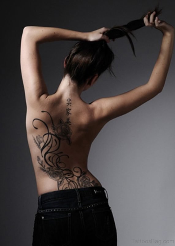 Kanji Back Tattoo