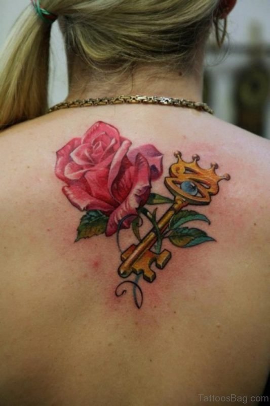 Key With Rose Tattoo