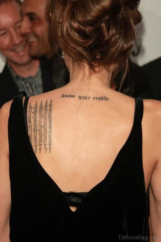 Know Your Rights Word Tattoo-BT34TB134