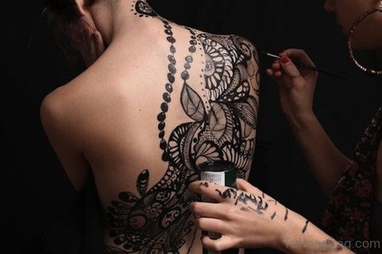Lace Henna Tattoo