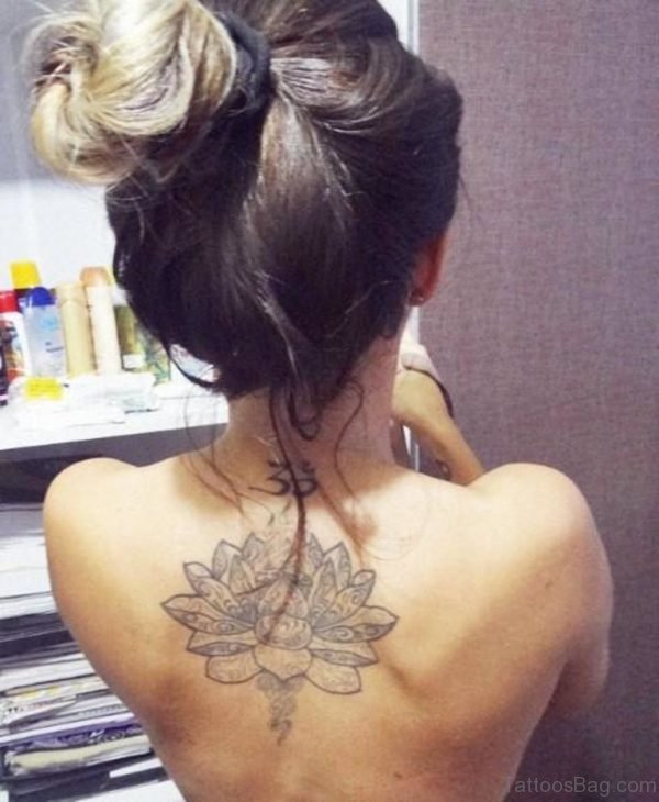 Large Lotus Tattoo