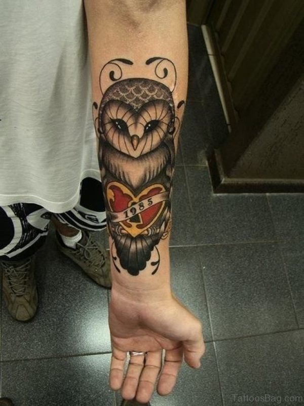 Large Owl Tattoo
