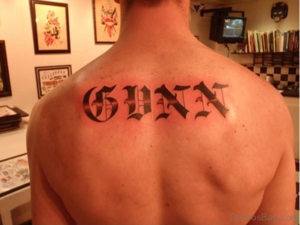 Fantastic Lettering Tattoo