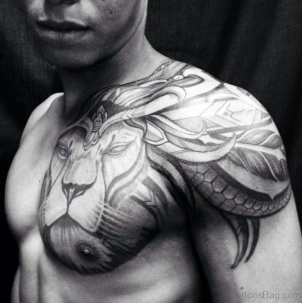 Lion Face Tattoo
