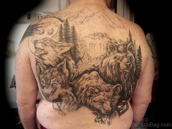 Lion Tattoo On Back