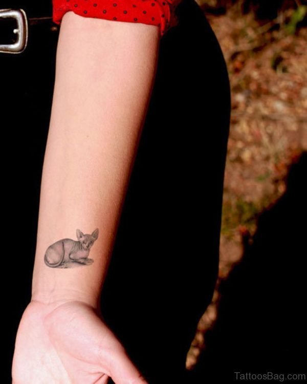 Little Cute Cat Tattoo