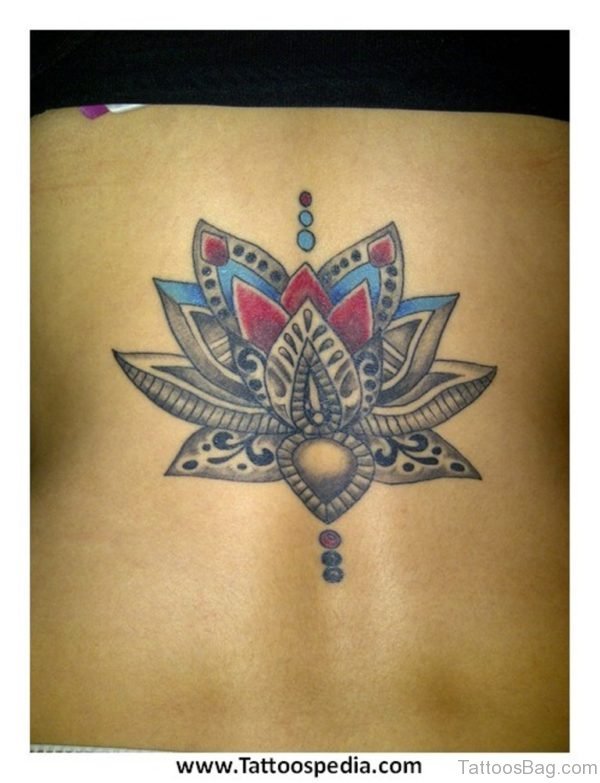 Nice Lotus Flower Tattoo