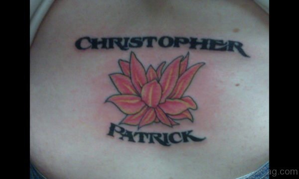 Lotus Tattoo On Back