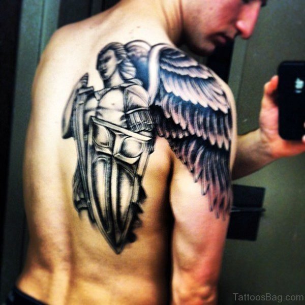 Lovely Angel Tattoo For Men