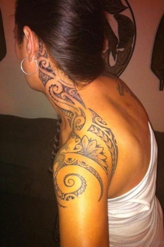 Lovely Tribal Designer Tattoo For Women