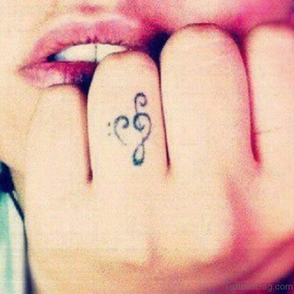 Musical Heart Tattoo