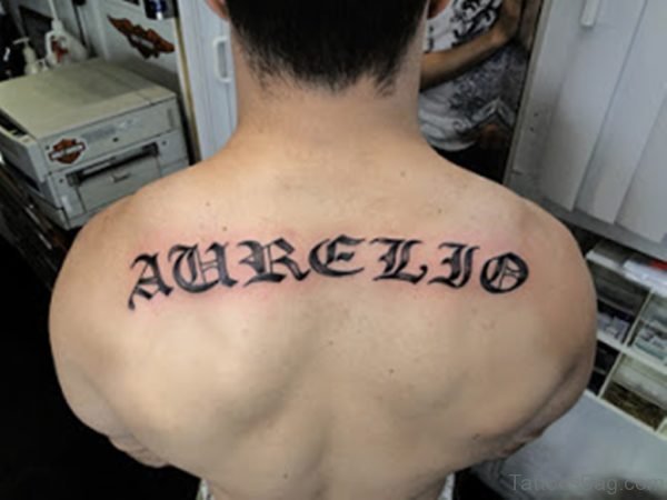 Magnificent Old English Tattoo