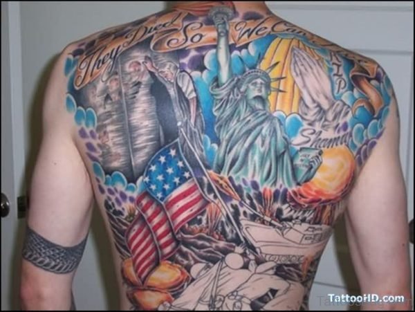 Magnificant Patriotic Tattoo Design-TB139