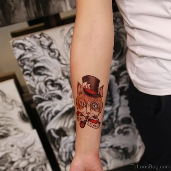 Man Cat Tattoo