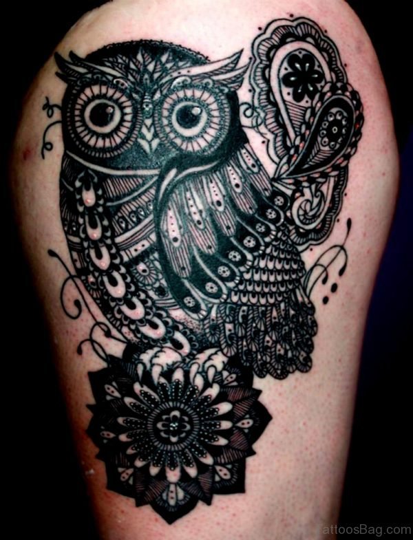 Mandala Owl Tattoo