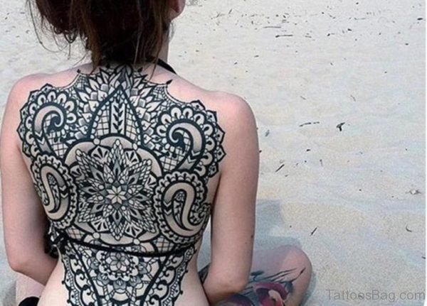 Mandala Tattoo On Full Back