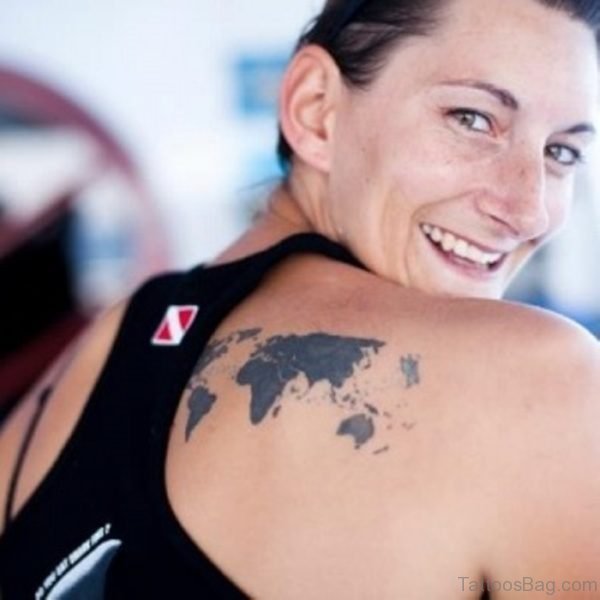 Map Tattoo On Back