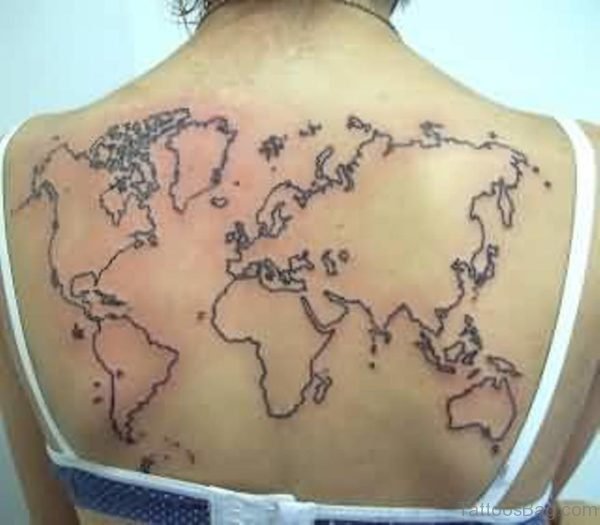 Map Tattoo  Design