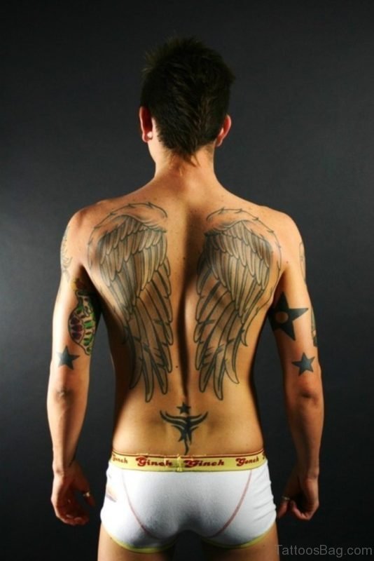 Memorial Angel Tattoo