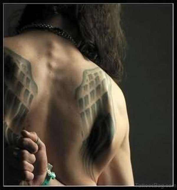 Memorial Angel Wings Tattoo