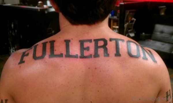 Naming Tattoo On Back