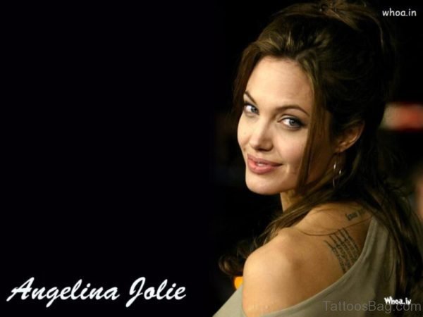Nice Angelina Jolie Tattoo