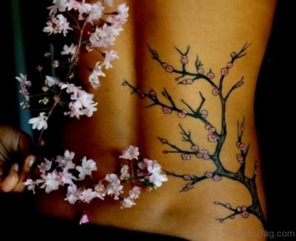 Nice Cherry Blossom Tattoo