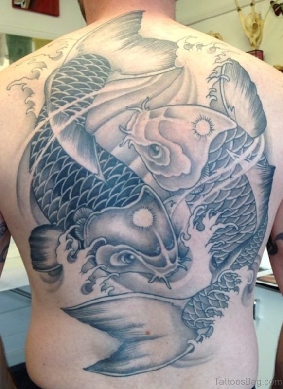 Nice Koi Fish Tattoo