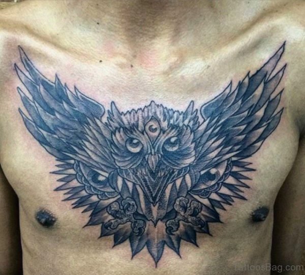 Nice Looking Owl Tattoo