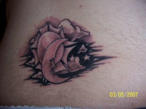 Nice Moon Tattoo