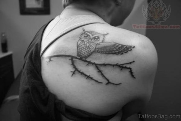 Nice Owl Tattoo Design