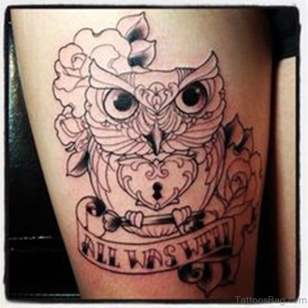 Nice Owl Tattoo