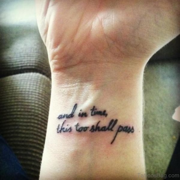 Nice Quotes Tattoo On Wrist Tattoo On Wrist